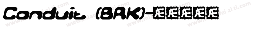 Conduit (BRK)字体转换